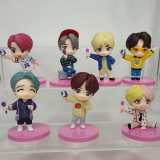 【Lifestyle】2-7st Generations 7PCS BTS Kpop Bangton Boys Figurine Mini Idol Doll Decoration#Toys & Home
