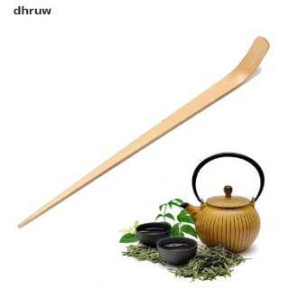 dhruw 18cm bambú té cuchara retro verde ceremonia de té matcha cuchara palos de té herramienta co