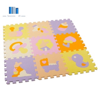 almohadilla de espuma eva para niños de dibujos animados animal patrón alfombrillas rompecabezas bebé juego gimnasio gatear alfombras niño alfombra