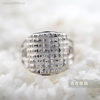 [en stock] ins estilo amante anillo anillo cuadrado fino comprobar índice anillo anillo ajustable ancho simple grande anillo mujeres