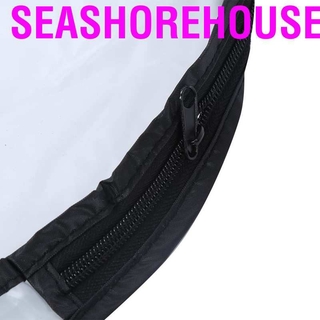 Seashorehouse transparente Golfer bolsa de lluvia capucha capa impermeable cubierta protectora Trolley Tasche (7)