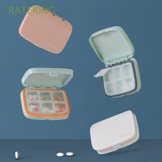 RATERING Convenient 7 day Pill Box Portable Storage Box Pill Case Travel Weekly 4/6 Grid Pill Box Medicine Organizer Case High Quality Medicine Tablet Dispenser