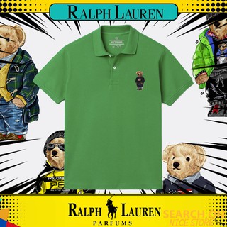 Ralph Lauren Polo camisa 2021 Ralph Lauren hombres manga corta algodón bordado Slim Stretch Polo moda manga corta solapa
