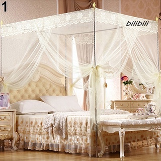 bilibili - mosquitera de encaje para princesa, diseño de mosquitero, sin marco, para cama queen king (5)