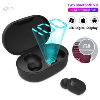 E6S TWS Bluetooth 5.0 Cancelación De Ruido Auriculares Deportivos Inalámbricos Con Pantalla LED