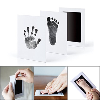 almohadilla de impresión de pata para bebé, marco de fotos, almohadilla de tinta táctil, artículos de bebé, regalo de recuerdo (1)