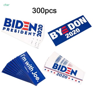 Char 300 piezas Joe Biden para presidente campaña parachoques pegatina de calidad automotriz impresión