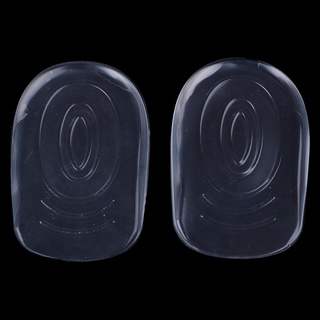 (newwww) 1 par de plantillas suaves de silicona transparente para talón trasero, cojín absorbente de golpes [yanjianba]
