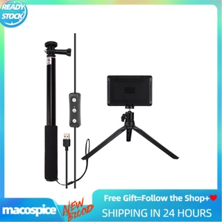 Macospice 5600K USB LED luz de vídeo iluminación fotográfica con trípode ajustable filtros de Color para estudio fotográfico Vlog Shooting