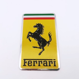 1 x aluminio sf caballo ferrari logo coche decorativo emblema insignia pegatina pegatina para ferrari