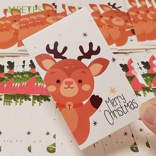 meetess lindo diseño 50 tarjetas de regalo decoración de navidad para año nuevo feliz navidad tarjeta de felicitación tarjetas de regalo árbol de navidad embalaje 2022 gracias sobre