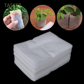 TASKER New Garden Supplies Environmental Bags Fabrics Nursery Pots Plant-fiber Seedling-Raising 100Pcs/Set Non-woven/Multicolor (1)