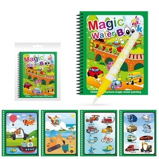 Magia libro para colorear para niños pluma mágica pintura juguetes mágico agua dibujo libro educativo música y arte
