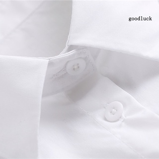 Dm Camisa Falsa De algodón Resistente con cuello Falso desmontable Para diario (9)