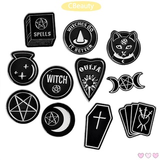 CUP Clothes Jewelry Enamel Pins Black Moon Clothes Lapel Pin Brooch Dripping Oil Bag Accessories Punk Spells Witches Cartoon Badge