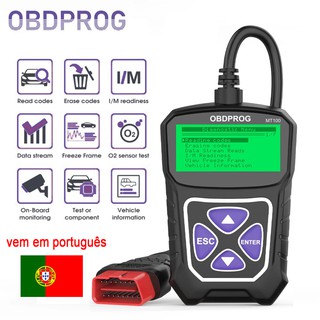 OBDPROG MT100 OBD2 escáner lector de código automotriz herramienta de diagnóstico de coche con portugués (1)