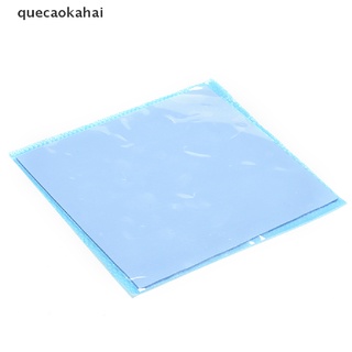 quecaokahai 100mmx100mmx1mm azul disipador de calor enfriamiento térmico conductivo sin cortar almohadilla de silicona co