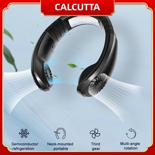 Calcutta verano auriculares diseño Mini portátil USB montado en el cuello aire acondicionado ventilador enfriador