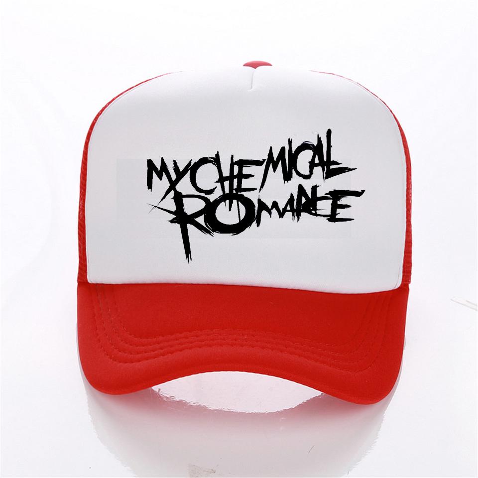 my chemical romance rock gorra gorra de béisbol mujeres gorra trucker gorra hip-hop sombrero