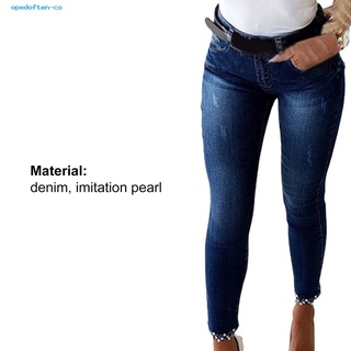 ope_ imitación perla decoración lápiz jeans cintura alta bolsillos mujeres jeans bodycon streetwear (4)