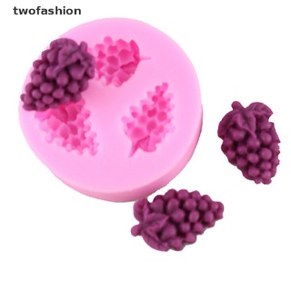 [twofashion] 1 x molde de silicona para decoración de pasteles, forma de uva, chocolate, molde para hornear [twofashion] (1)