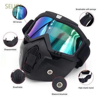 SELIC1 Lab Goggles UV Gas protection Chemical Respirator Head-mounted protection Mouth Filter Survival Kits Breathable Protective Glasses/Multicolor
