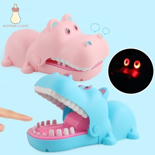 Hippo morder dedo juego de prensa hipopótamo juego de dientes juguete para niños fiesta