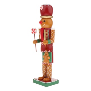 navidad de madera cascanueces decoración del hogar nogal soldado de navidad sb58211-12