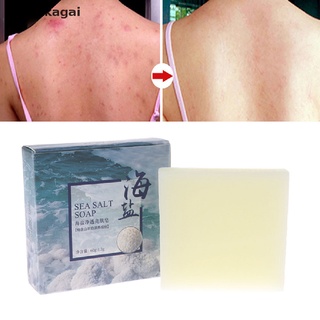 [drinka] jabón de sal de mar limpiador facial removedor de acné abre poros leche de cabra 60g 471co