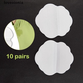 [lona] 10 pares de almohadillas absorbentes de sudor axilas antitranspirantes absorbentes de axilas efg
