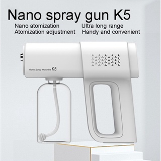 Modelo K5 inalámbrico Nano atomizador spray desinfección spray pistola desinfectante spray máquina Macarone color