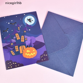 [i] tarjeta postal de halloween 3d para niños calabaza hallows día tarjeta de felicitación [caliente]