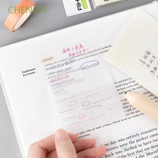 CHENGYI Stationery Memo Sticky Creative Notepad Transparent Memo Pad Daily School Waterproof Office Supplies Simple 50 Sheets Note Paper