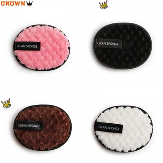 CROWN Reusable Cleansing Cloth Pads Cosmetic Face Cleaner Makeup Remover Towel Women Microfiber Magical Tools Beauty Essentials Soft Plush puff