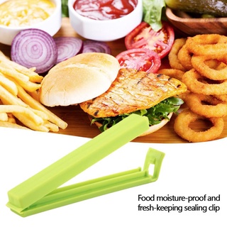 clip de sellado resistente a la humedad y mantenimiento fresco de alimentos, plástico duradero, clip de sellado, aperitivos, té (5)