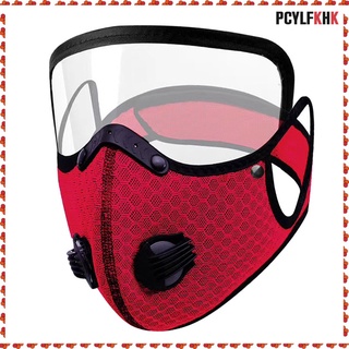 [pre-lotividades] Máscara Facial Capa 5 Ply cubre Boca Unisex Escudo De polvo cara con protección De ojos y Válvula De respiración ajustable correa (2)