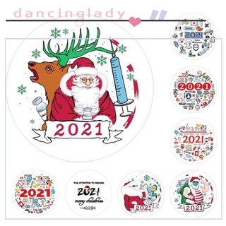 Dancinglady nuevo 2021 único Festival estampado decorativo colgante colgante colgante De árbol De navidad