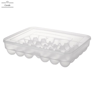 Covdes2 caja de almacenamiento de huevos de plástico de 2/34 rejillas de almacenamiento de huevos, soporte para nevera, recipiente de alimentos, cocina