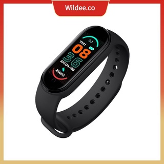 Reloj, brazalete M6, pantalla a color IP67 a prueba de agua, monitorización de fitness, frecuencia cardíaca y presión arterial wildee.co