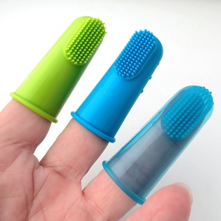 Colorful Non-Toxic Soft Silicone Pet Finger Toothbrush Dogs Brush Teeth Care