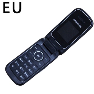 Llave Flip teléfono calculadora memorándum reloj despertador para Samsung E1190 negro