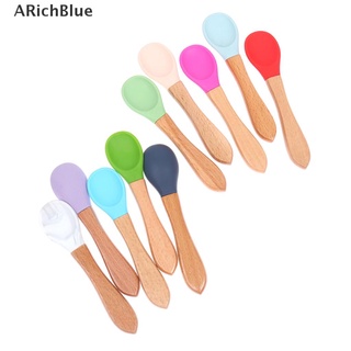 Arichblue cuchara De silicona color caramelo De seguridad Para bebés