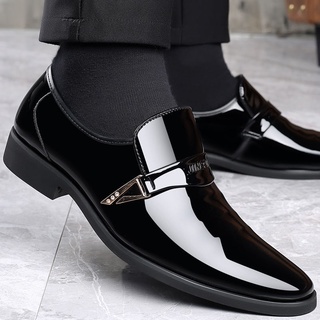 Nuevos zapatos puntiagudos de los hombres de la versión juvenil de la moda británica de la marea de los hombres zapatos de los hombres zapatos de negocios conjunto de pie zapatos casuales (7)
