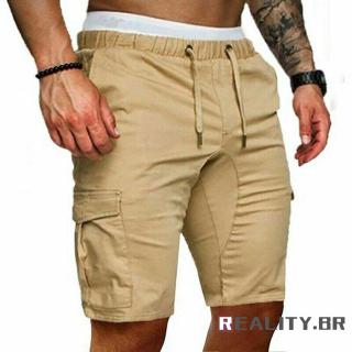 - Pantalones Cortos De Carga Para Hombre Casual Verano Militar Ejército Combate Camuflaje Medio