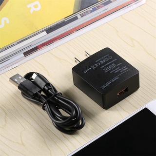 K6 negro USB cargador de pared de viaje adaptador de carga rápida enchufe US/reino unido para Smartphone (2)