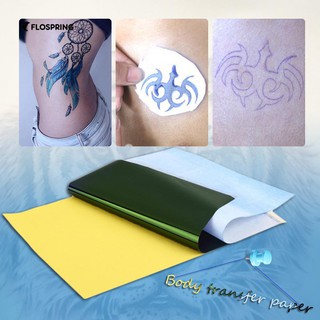 10 hojas de tatuaje plantilla de transferencia de papel térmico trazado corporal arte suministros