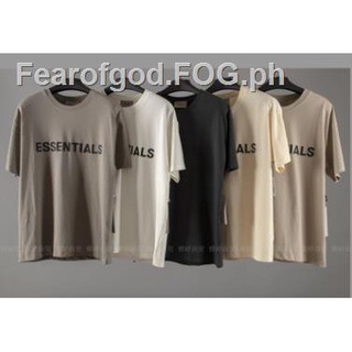 alta calidad nueva llegada niebla camiseta niebla miedo de dios essentials popular logo suelto alta calle letras presentes ocio manga corta t-shirt