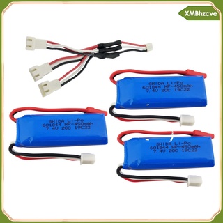 7.4v 450mah lipo batería con 1 a 3 cargador para wltoys k969 k989 accesorio (1)