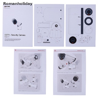 [romanholiday] 1:1 modelo de papel falso de seguridad maniquí cámara de vigilancia modelo de seguridad puzzles co