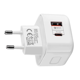 [Sell Well] USB C Charger Block 20W Type C PD Dual Port QC 3.0 Compact for iPad/Pro